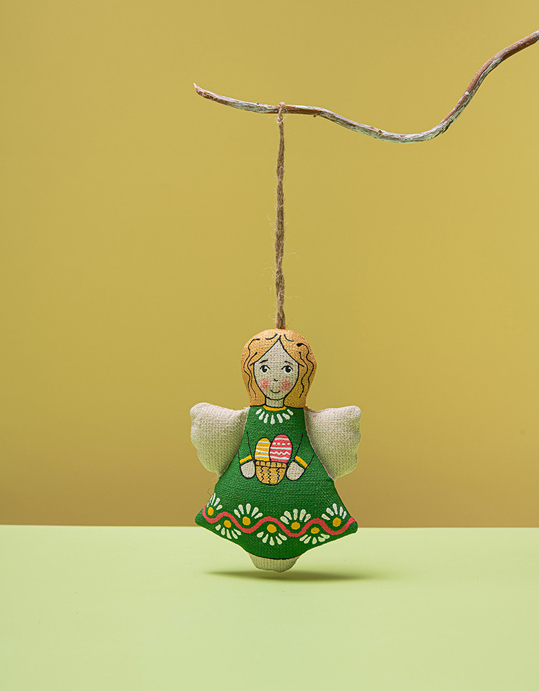Angel with Easter Eggs