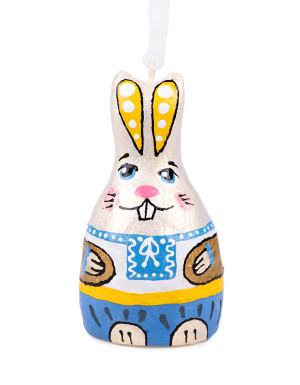 Sculptural souvenir "Bunny in an embroidered coat"