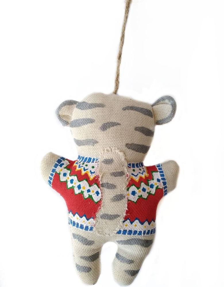 Symbol of the year 2022 A tiger in a Scandinavian sweater
