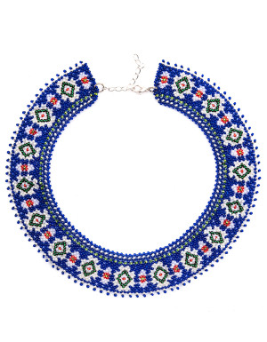 Silyanka beaded dark blue