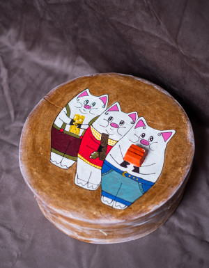 Fairy tale in a handmade box "Three Little Pigs"