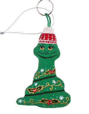 Keychain "Christmas Snake"