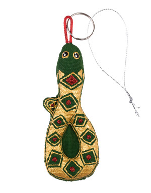 Keychain "Golden Snake"