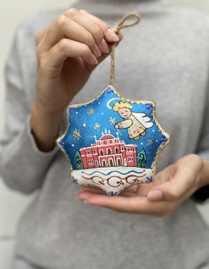 Vanilla star souvenir "Kropivnytskyi Drama Theater with an angel"