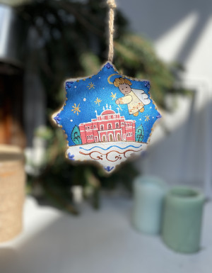 Vanilla star souvenir "Kropivnytskyi Drama Theater with an angel"