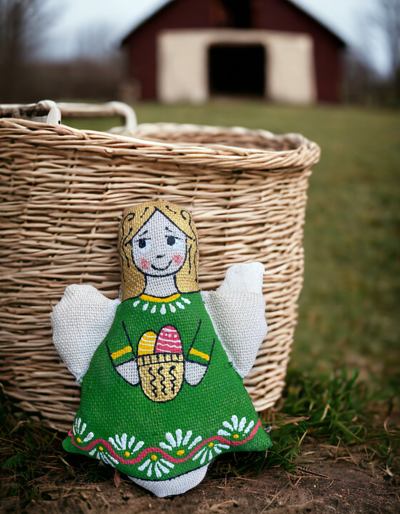 Angel with Easter Eggs