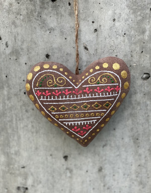  Coffee-Scented Souvenir "Heart with Little Snakes"