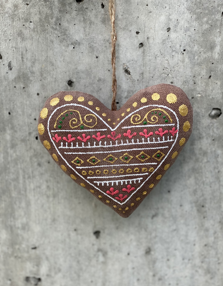  Coffee-Scented Souvenir "Heart with Little Snakes"