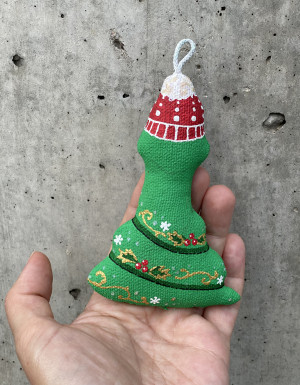 Keychain "Christmas Snake"
