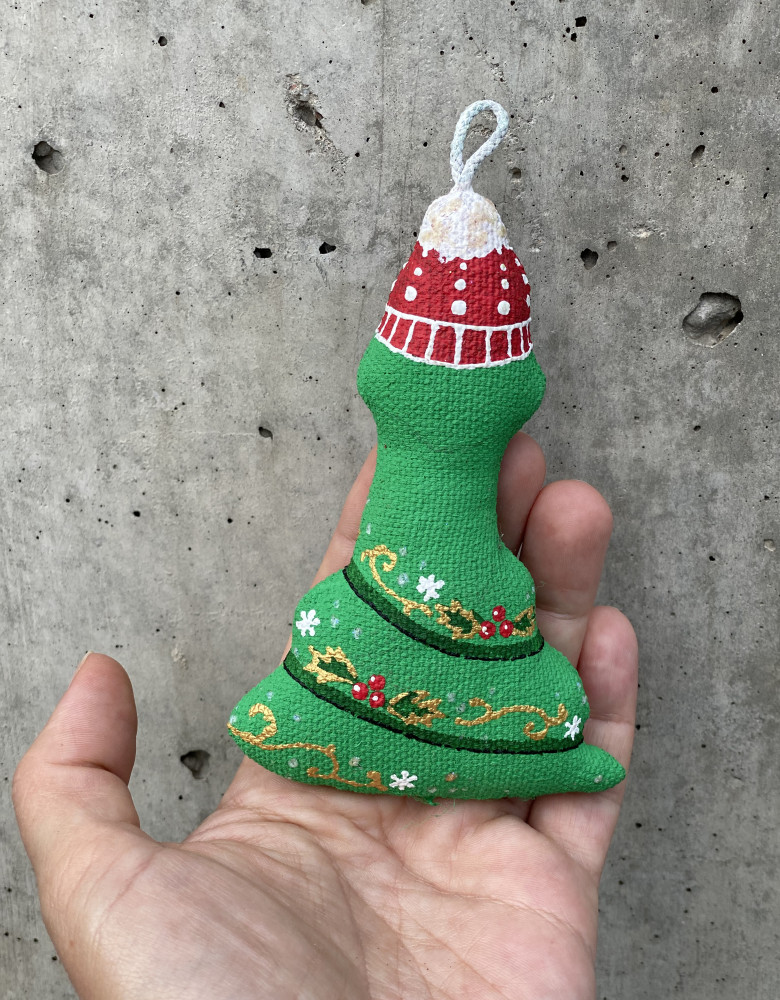 Keychain "Christmas Snake"