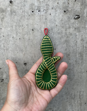 Keychain "Golden Snake"