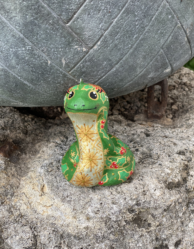 Sculptural Souvenir "Flowered Snake"