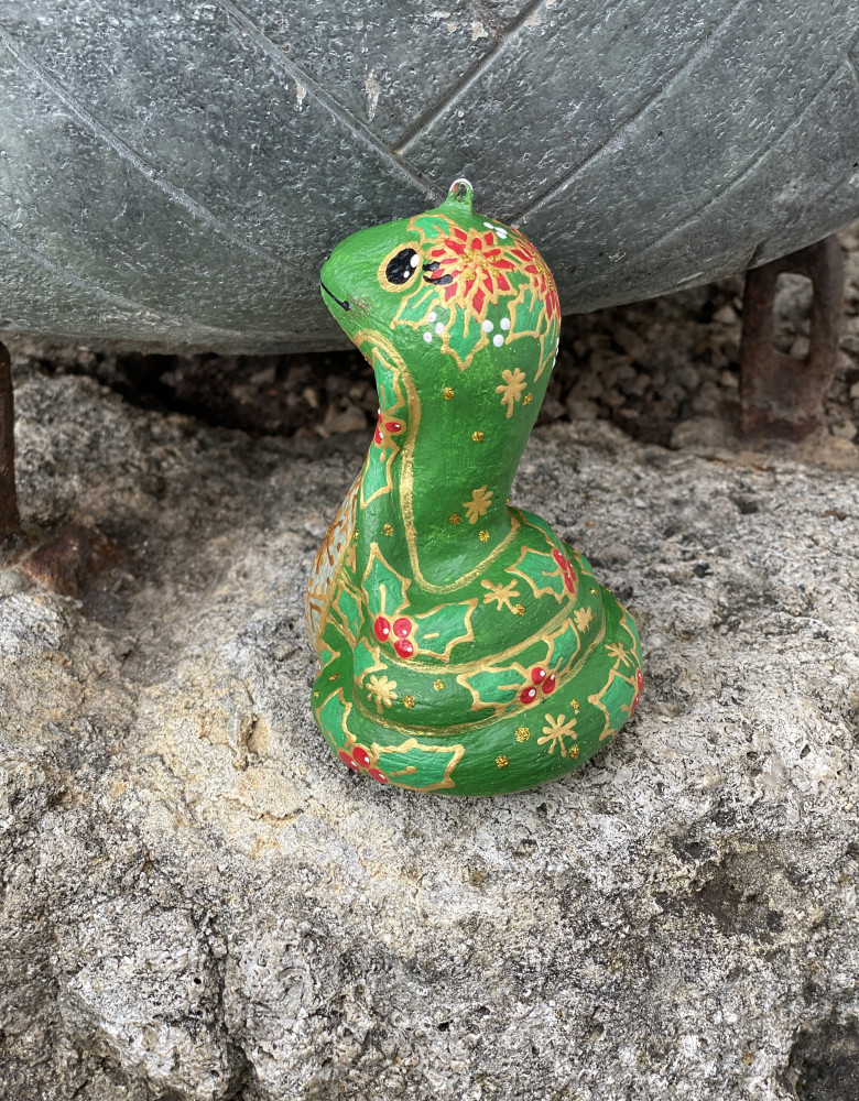 Sculptural Souvenir "Flowered Snake"