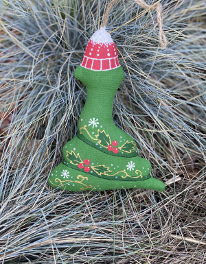 Textile Souvenir "Snake in a Christmas Hat"