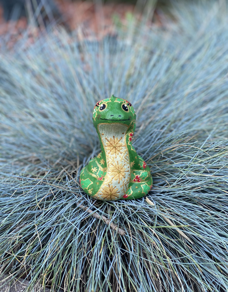 Sculptural Souvenir "Flowered Snake"