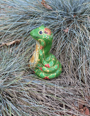 Sculptural Souvenir "Flowered Snake"