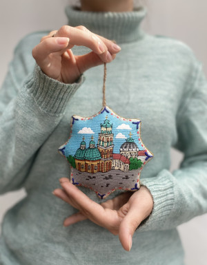 Souvenir vanilla star "Kornyakta Tower" Lviv