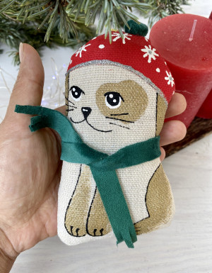 Vanilla souvenir "Dog with a scarf"