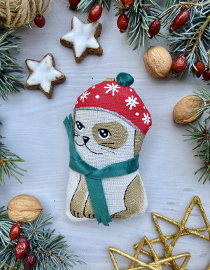 Vanilla souvenir "Dog with a scarf"