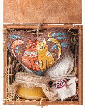 Set "Heart with Cats"