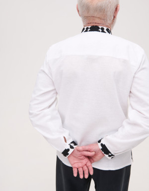 Men’s Vyshyvanka with Hand Embroidery “Geometric”