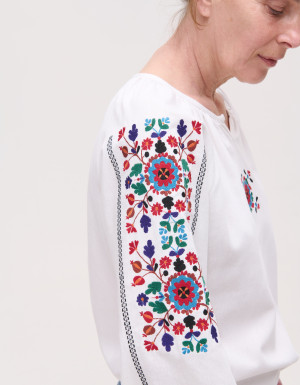 Embroidered Shirt «Yavorivska» (white)