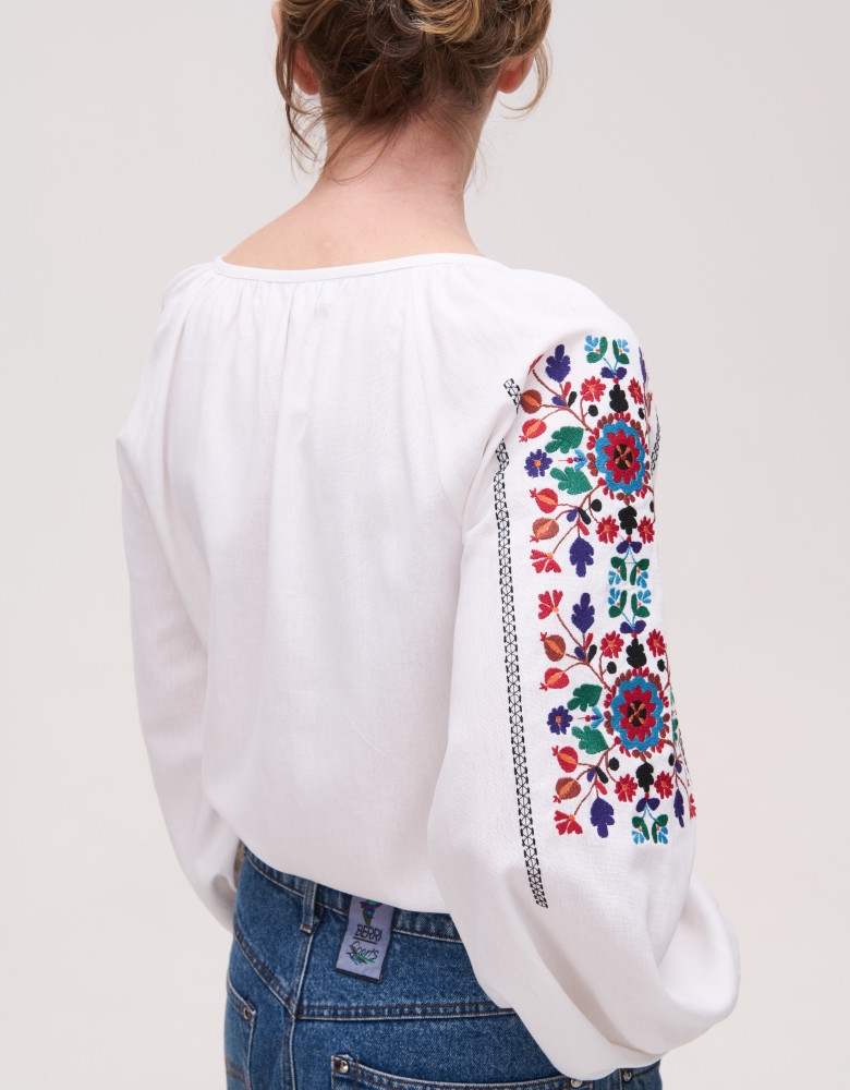 Embroidered Shirt «Yavorivska» (white)