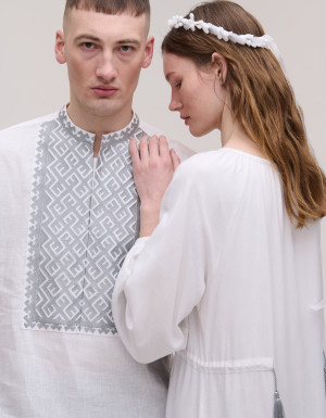 Barvinkovi paired embroidered shirts