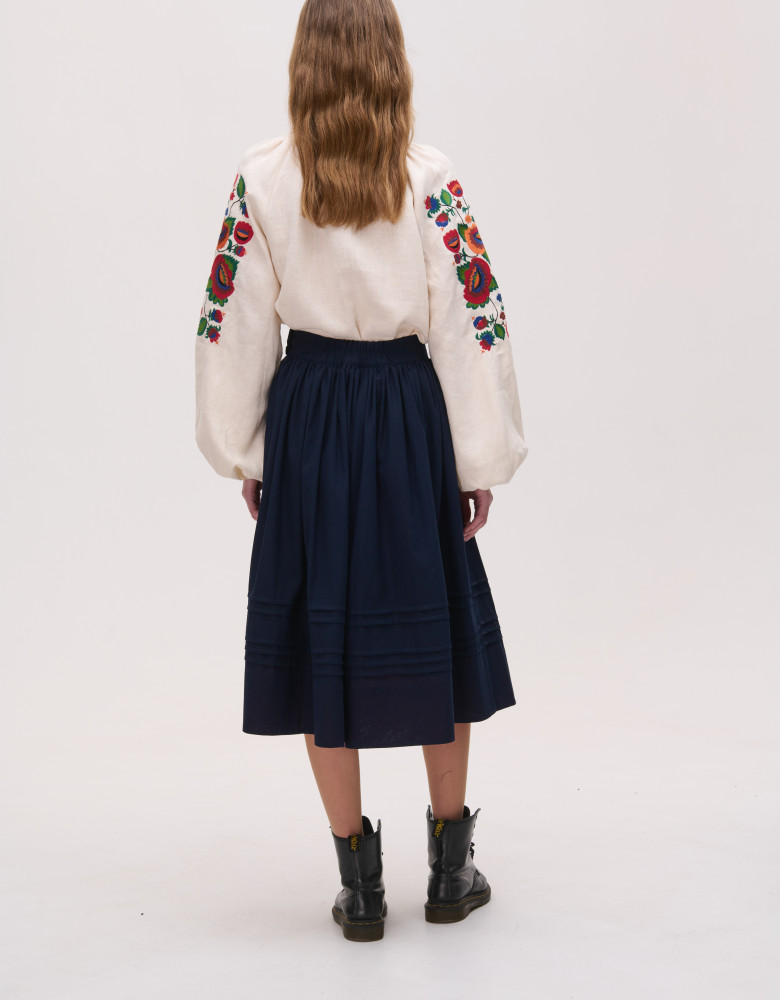 Women's embroidered linen beige Bolekhivskа