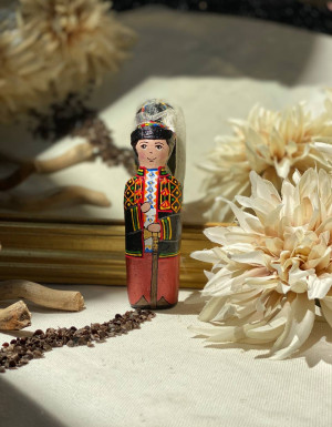 Sculptural hanging toy "Hutsul"