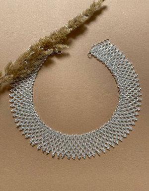 Bead necklace "BILA"