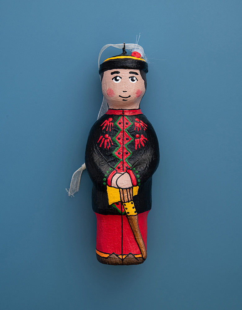 Sculptural hanging toy "Hutsul"