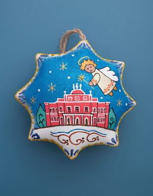 Vanilla star souvenir "Kropivnytskyi Drama Theater with an angel"