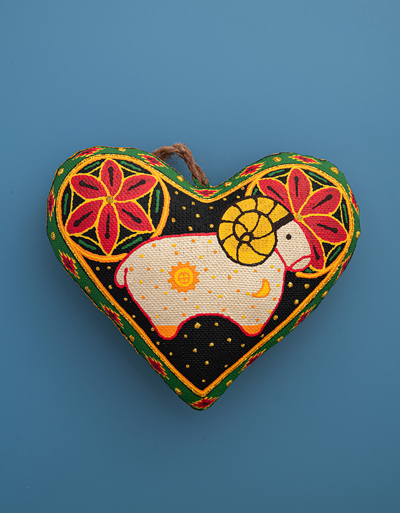 Heart coffee flavored "carpet"