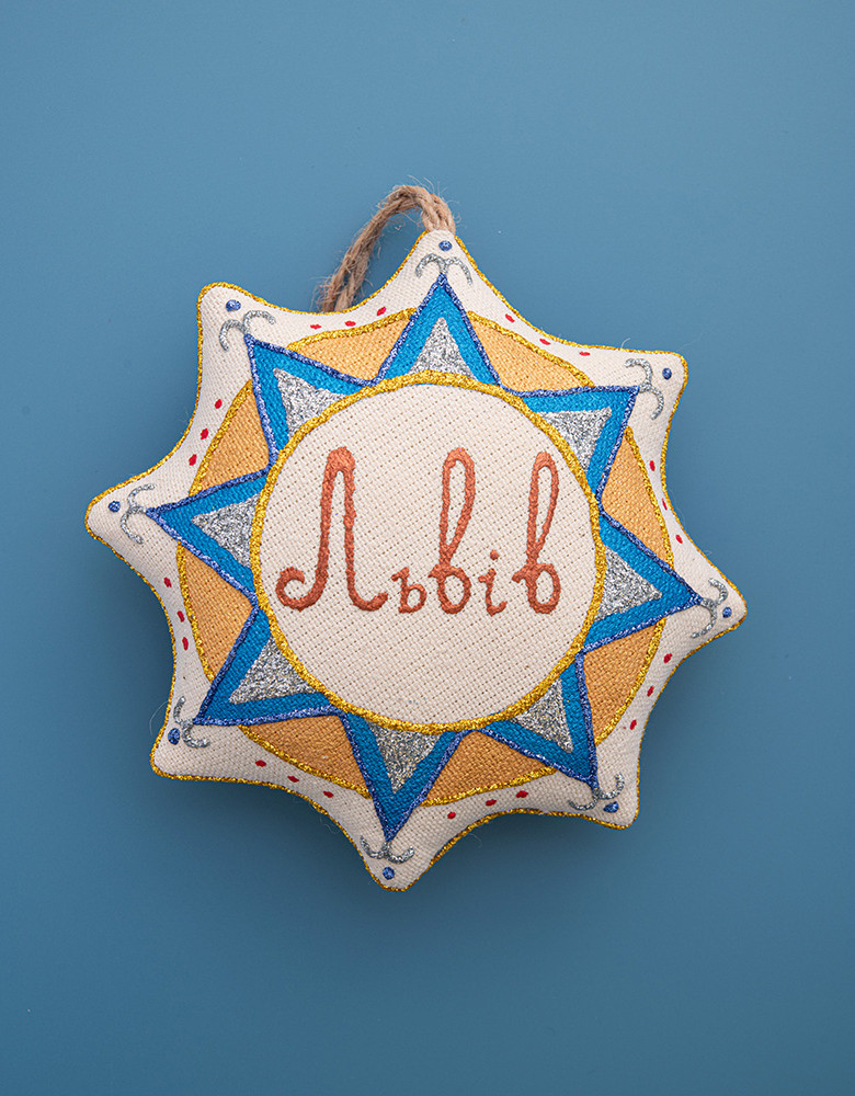 Souvenir vanilla star "Lviv Opera House"