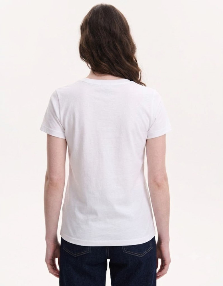 Knitted white t-shirt “Yavorivska” 
