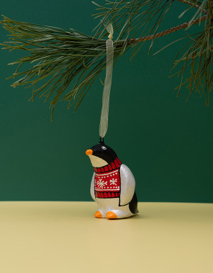 Set of 3 Christmas penguins