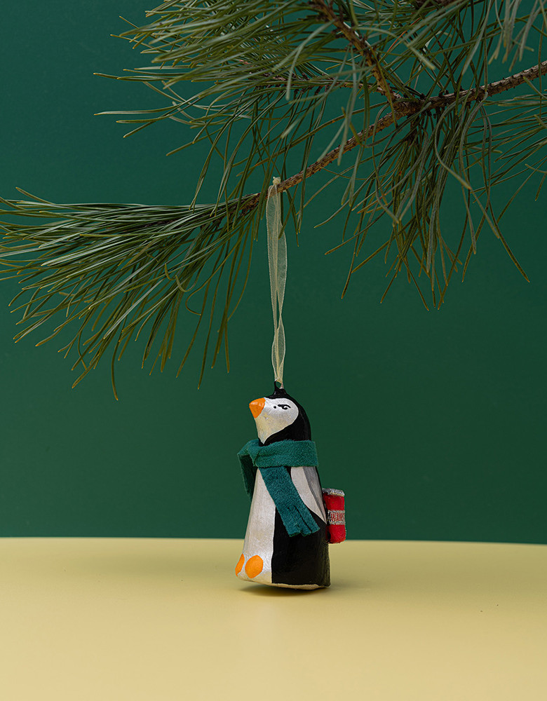 Set of 3 Christmas penguins