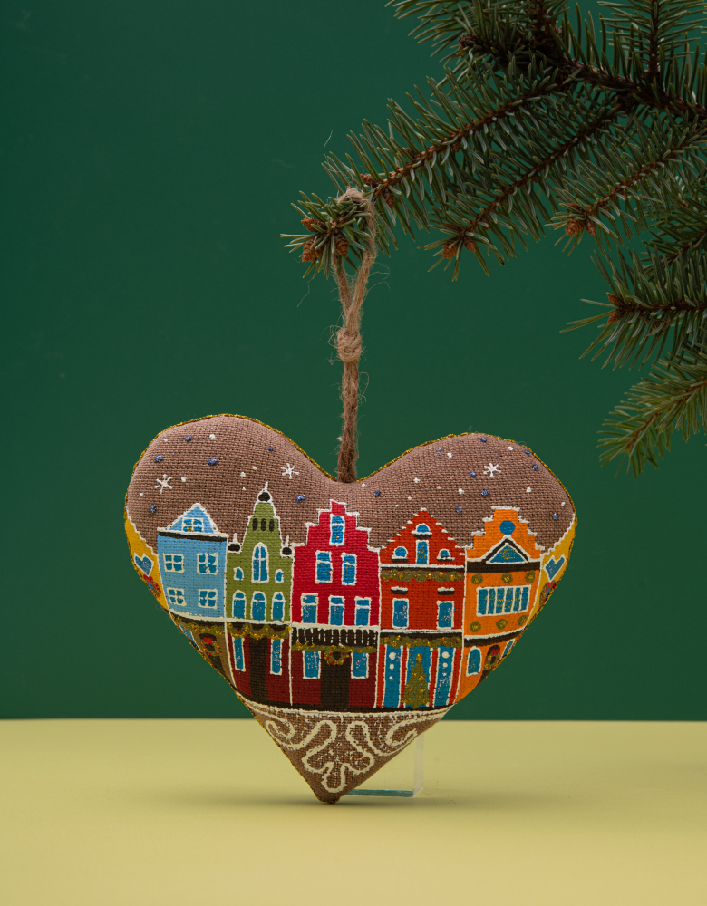 Coffee-Scented Souvenir "Bruxelles Heart"