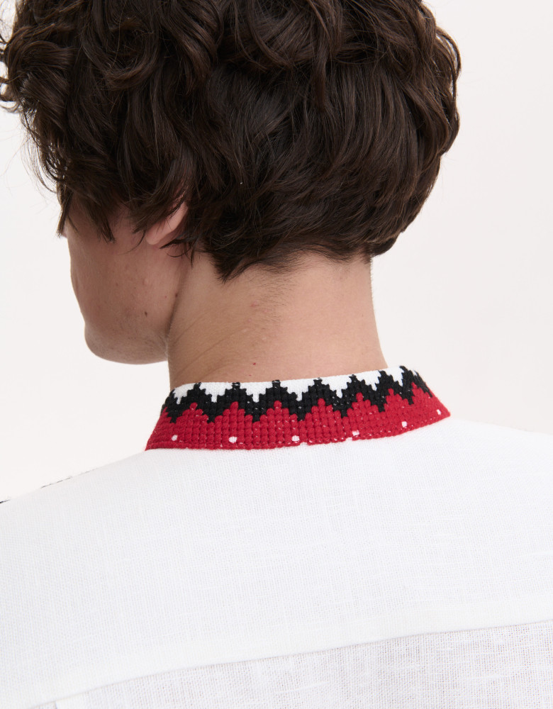 Handmade Men’s Vyshyvanka “Borshchiv Ceremonial”