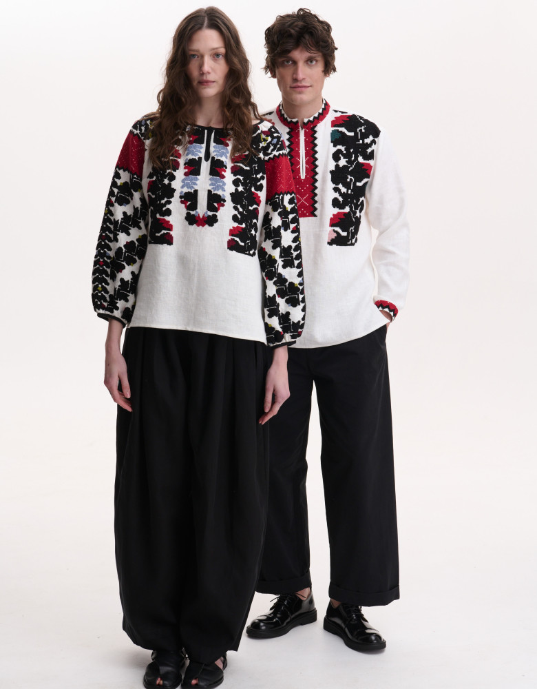 Couple Set of Vyshyvankas “Borshchiv Ceremonial”