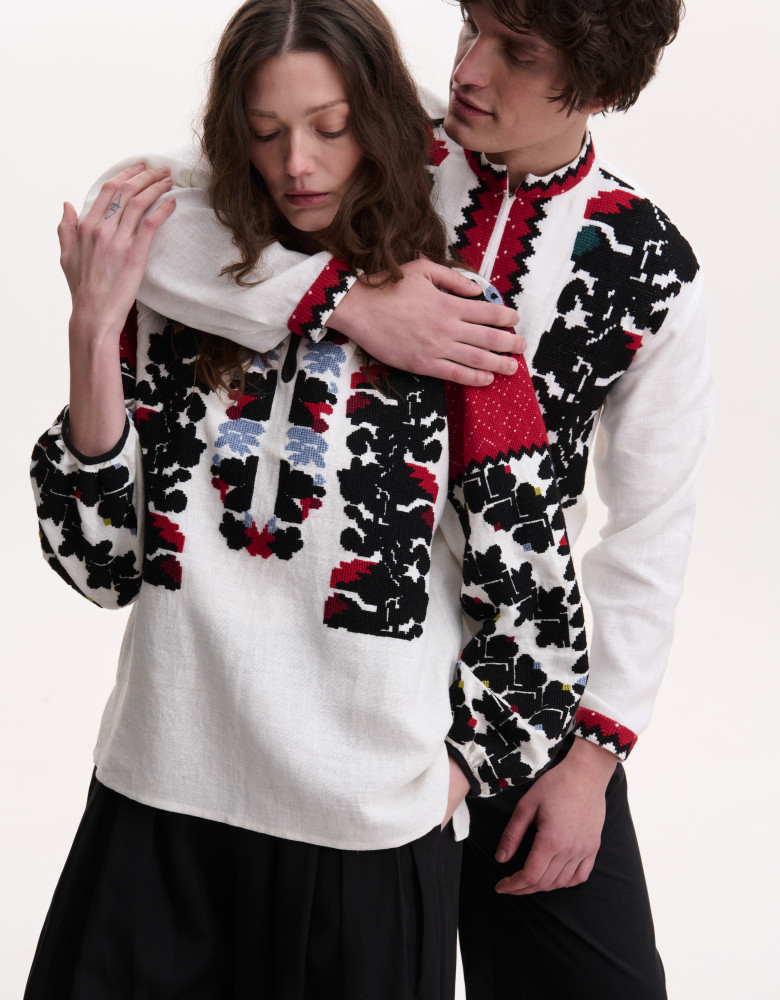 Couple Set of Vyshyvankas “Borshchiv Ceremonial”