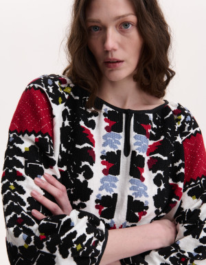 Women’s Vyshyvanka with Hand Embroidery “Borshchiv Festive”