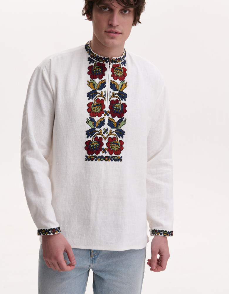 Handmade Men’s Vyshyvanka “Mallows”