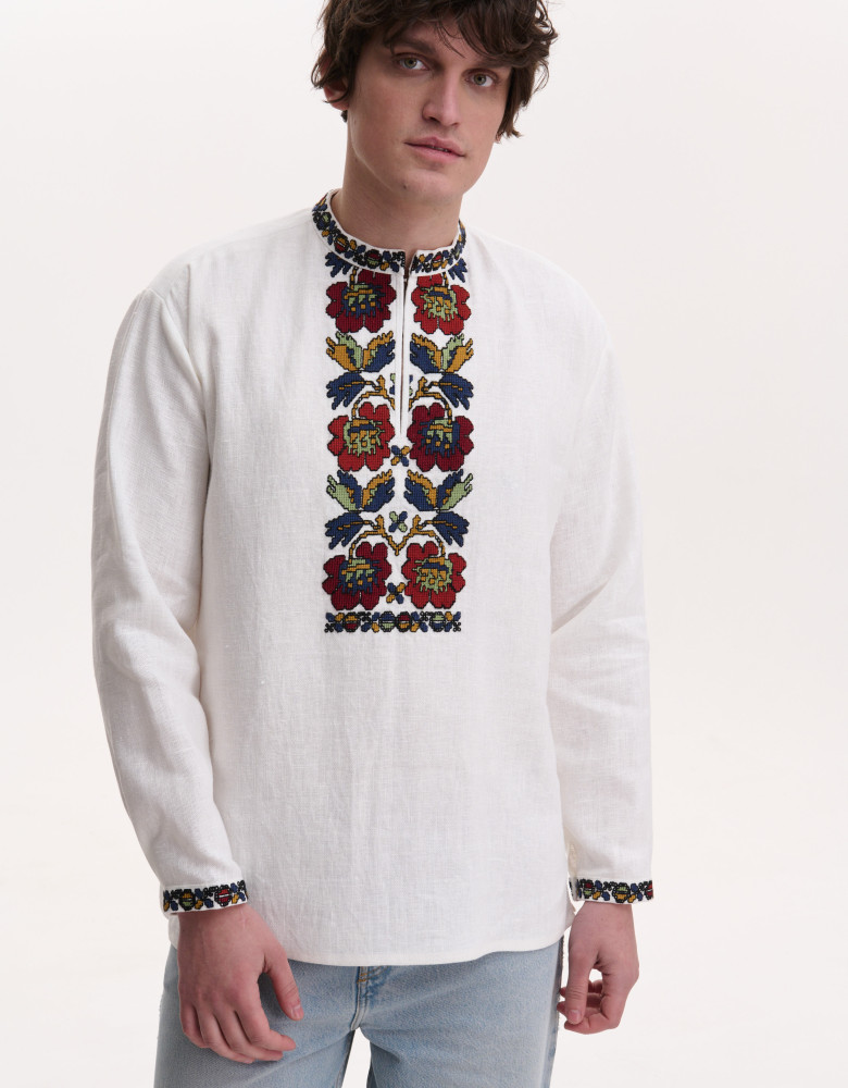 Handmade Men’s Vyshyvanka “Mallows”