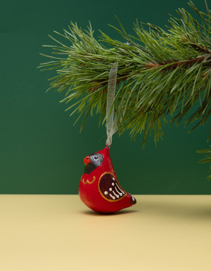 Christmas Ornament "Red Cardinal" (sculpture)