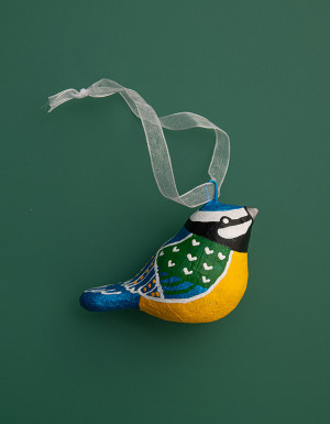 Christmas Ornament "Titmouse" (sculpture)