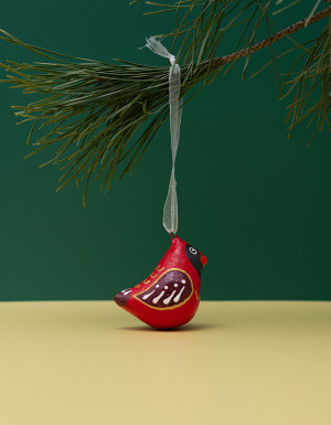 Christmas Ornament "Red Cardinal" (sculpture)
