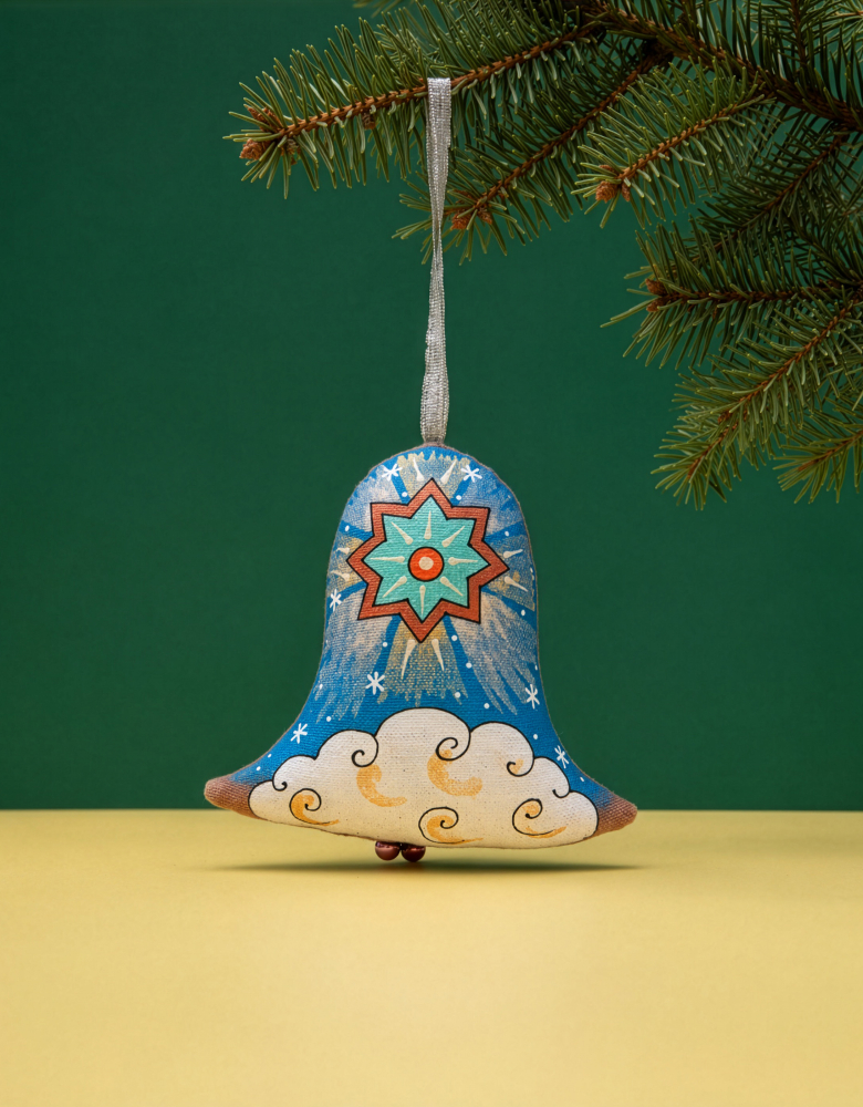 Textile bell Angel with a bell