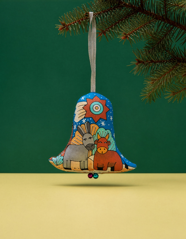 A set of bells "Christmas in the Carpathians" in a craft box